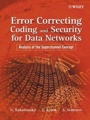cover image of Error Correcting Coding and Security for Data Networks